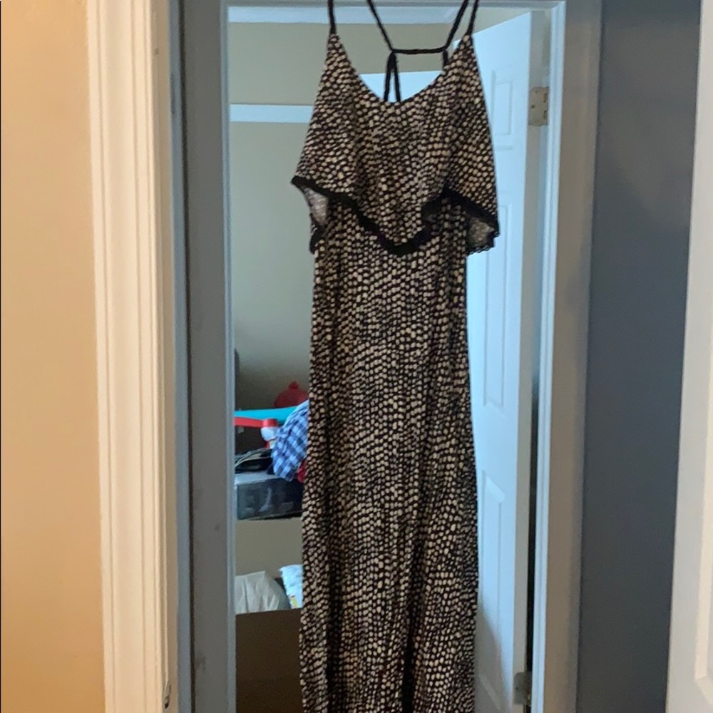 Black maxi dress